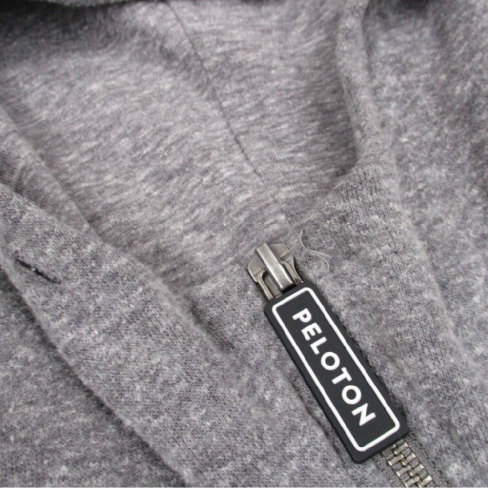 Peloton Heather Gray Zip-Up Hoodie - Picture 5 of 6